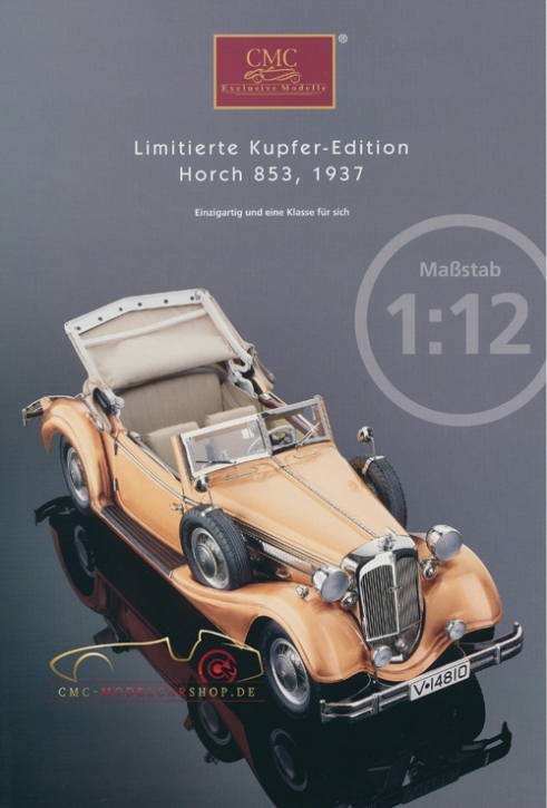 CMC modèles brochure Horch 853, 1937 édition cuivre