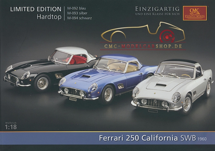 CMC model car brochure Ferrari 250 California SWB