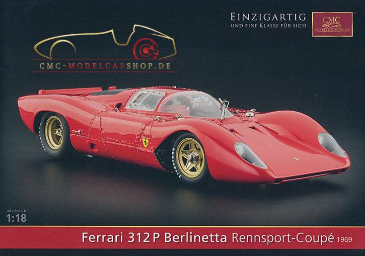 CMC model car brochure Ferrari 312P Berlinetta Sports Coupé