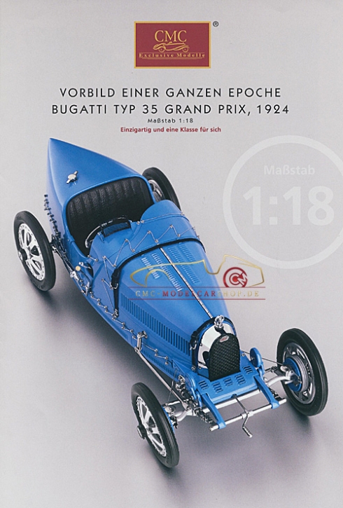 CMC modèles brochure Bugatti Typ 35 Grand Prix, 1924