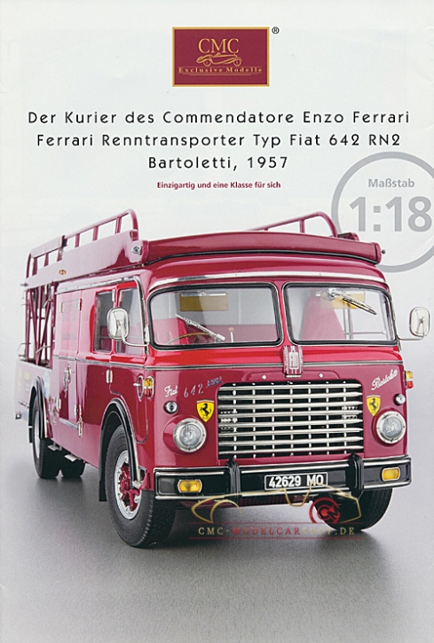 CMC modèles brochure camion Ferrari Typ Fiat 642 RN2