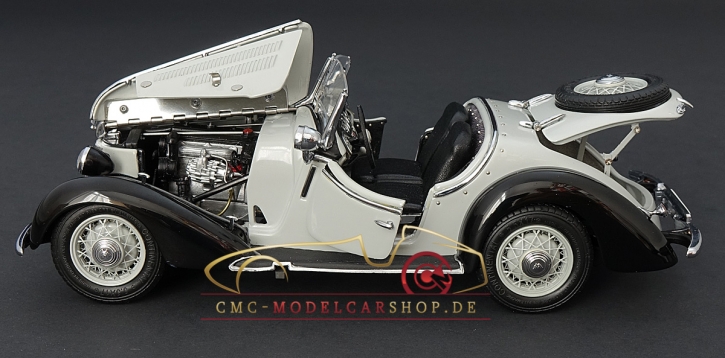 CMC Wanderer 25 K, Roadster, black/grey, model car,cmc-modelcarshop.de