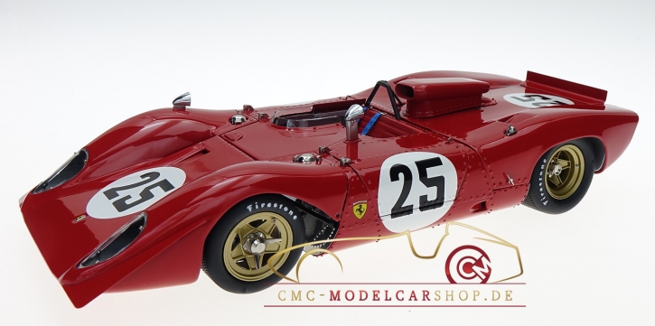 CMC Ferrari 312P Spyder, Sebring Mario Andretti, cmc-modelcarshop