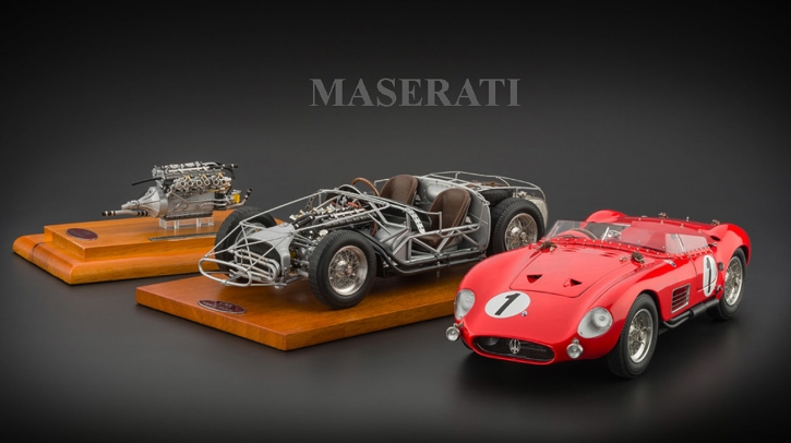 CMC M-109 Maserati 300S Rolling Chassis, cmc-modelcarshop