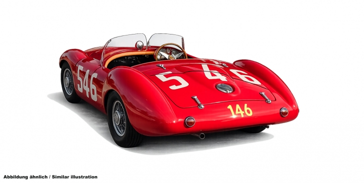 CMC Ferrari 375 MM Spider, rot, #546, Mille Miglia
