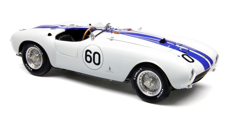 CMC Ferrari 375 MM Spider, Weiß mit blauen Streifen