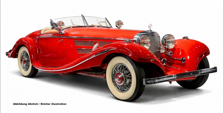 CMC Mercedes Benz 500K Spezial Roadster, rot