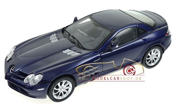 CMC Mercedes-Benz SLR McLaren, blau metallic, Leder grau