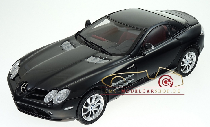 CMC Mercedes-Benz SLR McLaren, schwarz, Leder rot