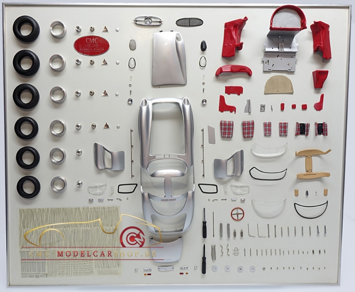 CMC Model Art Mercedes-Benz 300 SLR Uhlenhaut parts display board