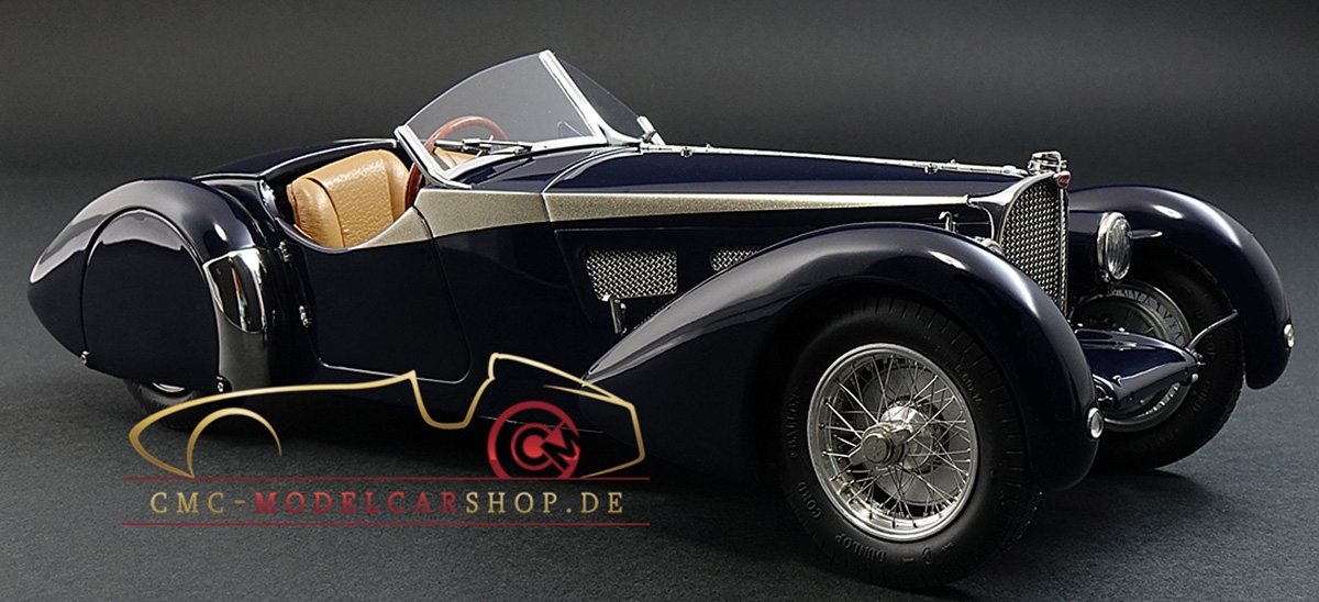 Bugatti 57 SC Corsica Roadster, 1938 Award Winning Version - die cast - modèle de collection - CMC M-136