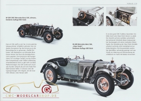 CMC model car brochure Mercedes-Benz SSK, 1928-1932