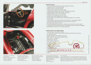 CMC model car brochure Ferrari 275 GTB/C, 1966