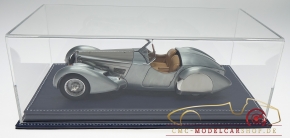 Atlantic vitrine Mulhouse leather dark blue, 1:18 model cars