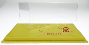 Atlantic vitrine Mulhouse leather yellow, 1:18 model cars
