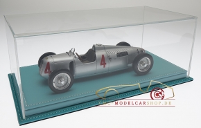 Atlantic vitrine Mulhouse, cuir turquoise, 1:18 modèles