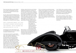 CMC model car brochure Mercedes SSK Trossi Black Prince