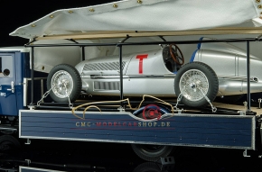 CMC Mercedes-Benz Racing Car Transporter LO 2750 + W25 T-Car Bundle