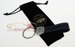 CMC Porte-clés en cuir style coutures décoratives