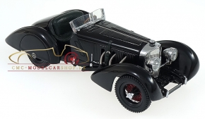 CMC Mercedes SSK Trossi, 1932 "The Black Prince", Interior leather dark green