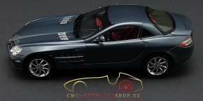 CMC Mercedes-Benz SLR McLaren, Grau Metallic, Leder rot