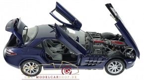 CMC Mercedes-Benz SLR McLaren, blau metallic, Leder grau