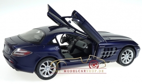 CMC Mercedes-Benz SLR McLaren, blau metallic, Leder grau
