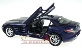 CMC Mercedes-Benz SLR McLaren, blau metallic, Leder grau