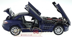 CMC Mercedes-Benz SLR McLaren, blau metallic, Leder grau