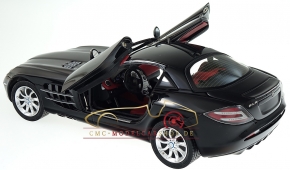 CMC Mercedes-Benz SLR McLaren, schwarz, Leder rot