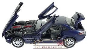 CMC Mercedes-Benz SLR McLaren, blau metallic, Leder grau