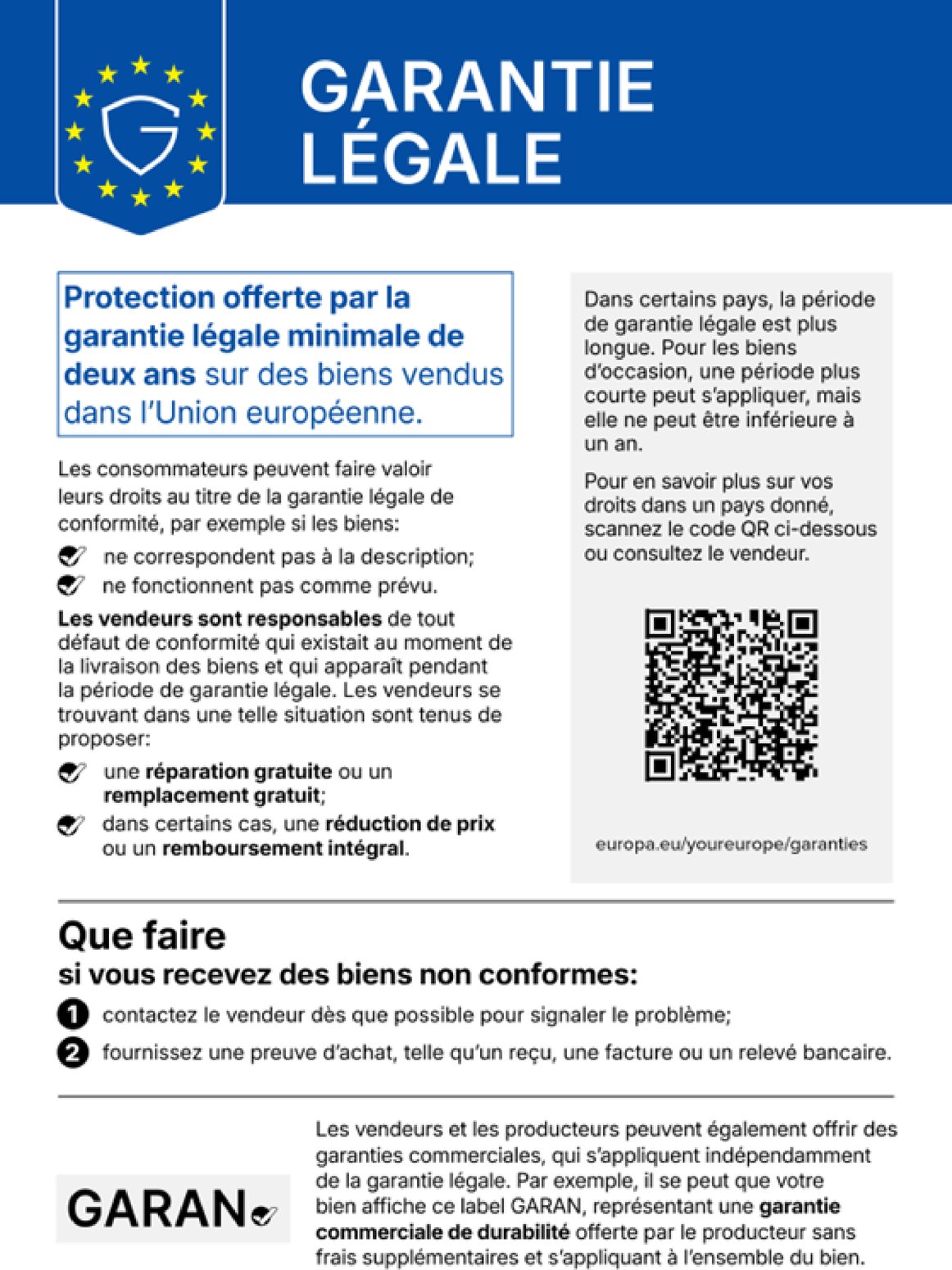 Garantie légale